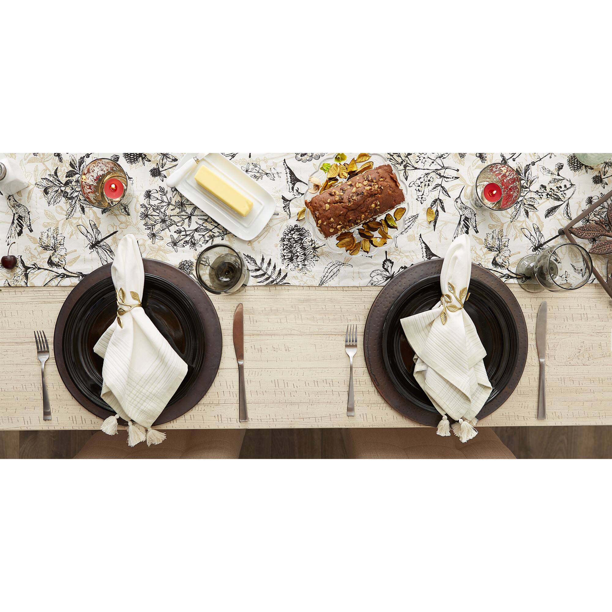 DII® Gold Vine Napkin Rings, 6ct.